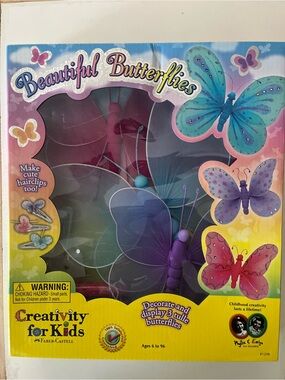 Creativity for Kids Beautiful Butterflies Craft Kit - Purple